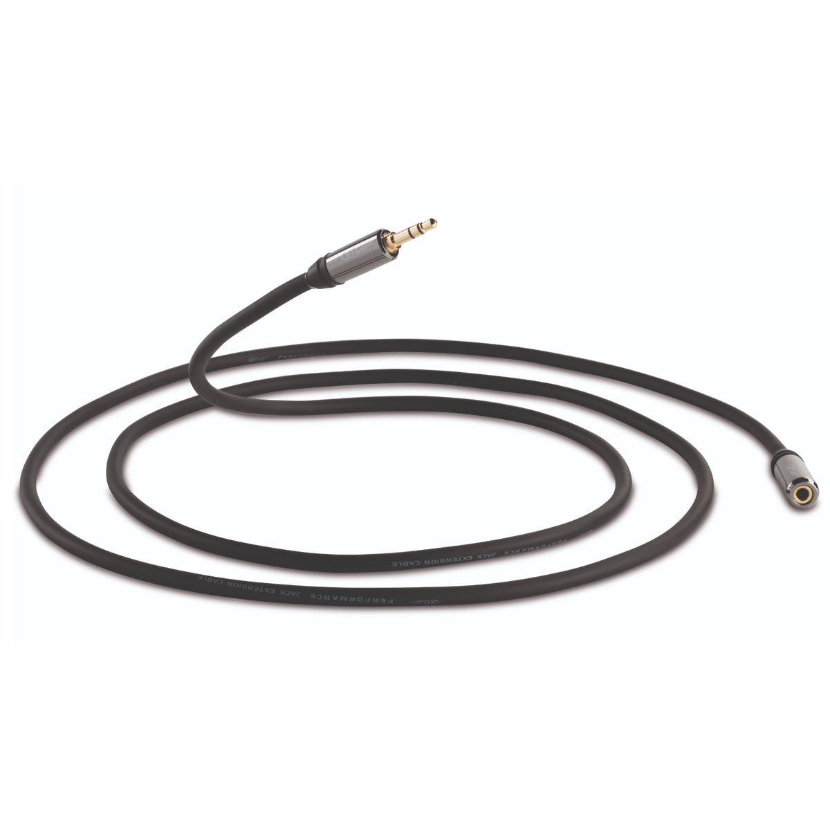 PERFORMANCE HEADPHONE EXTENSION GRAPHITE 3.5mm