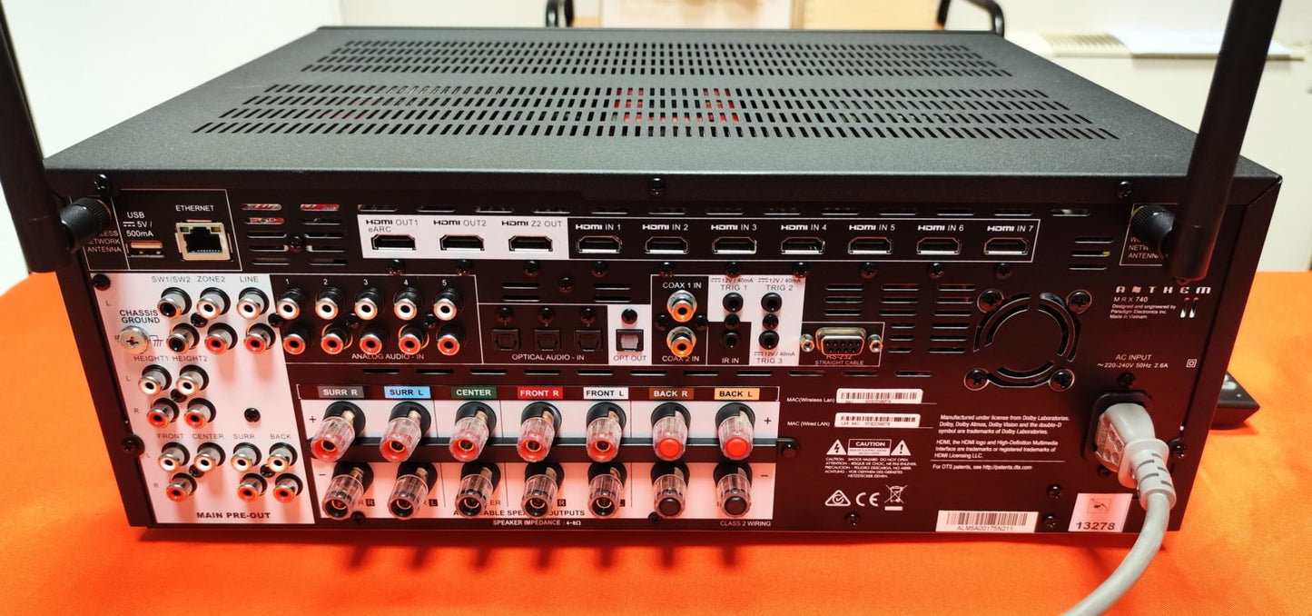 Anthem MRX740 - sinto ampli A/V 11.2